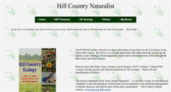 Desktop Screenshot of hillcountrynaturalist.org